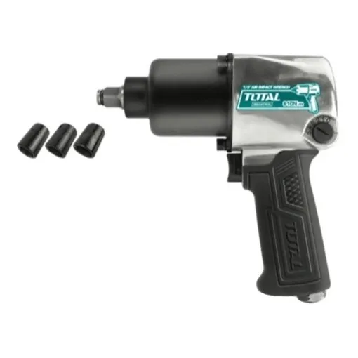 Pistola Llave De Impactacto Neumatica 1/2 610 Nn Totaltools Color Negro