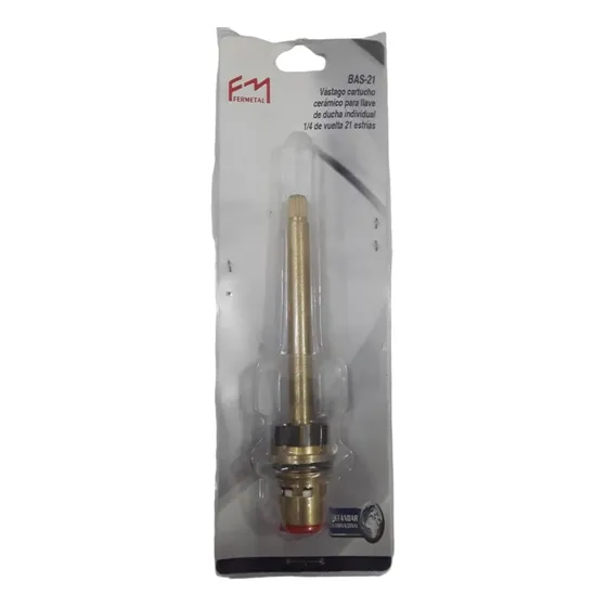 Vástago Cerámico  1/4 Vuelta 21 Estrías Marca Fermetal