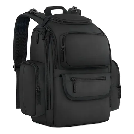 Bolsa Mochila Maternidade, Mochila Multifuncional Para Pais Com Bolsa Termica Para Mamadeira Mochila Bebê Moderno... Liso Preto
