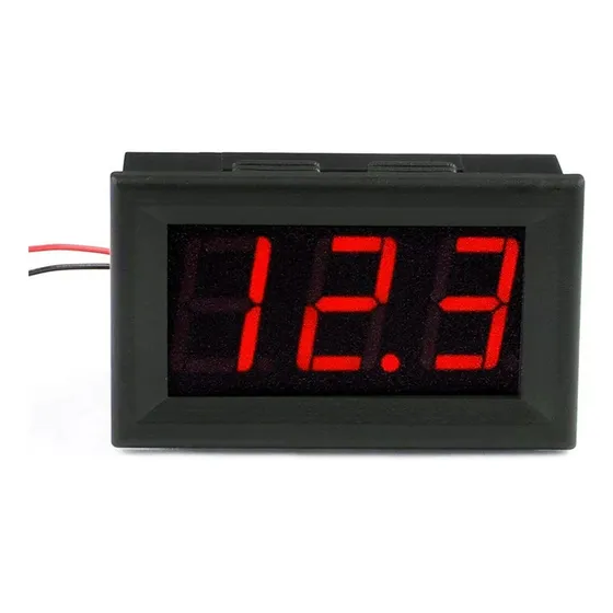 Voltimetro Digital  Auto Moto Rojo -  Electroimporta