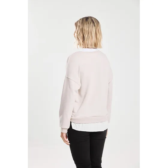 Buzo Oversize Cuello Redondo De Rústico Tofu Koxis Mujer