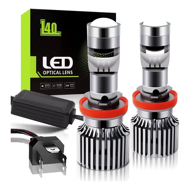 Focos Led H4 H7 9005 9006 H11 Con Lente Lupa Foco Para Carro