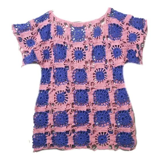 Chaleco En Crochet P Dama.hecho A Mano.t.l/xl.nuevo.único