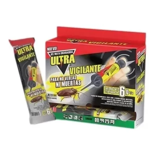 Gel En Jeringa Mata Cucarachas Vigilante Veneno Cebo 
