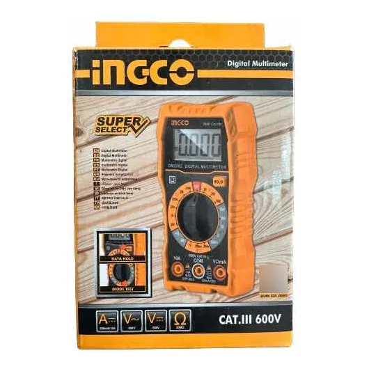 Multimetro Digital Hasta 600 V Marca Ingco