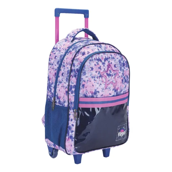 Mochila Escolar Tela Filgo Carrito Diseño Star Con Llavero