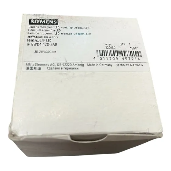 Siemens 8wd4 420-5ab Led Red