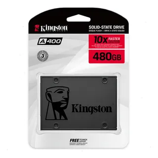 Ssd Sata 3.0 (6gb/s) 480gb Interno Kingston A400 Sa400s37/480g Leitura Até 500mb/s E Gravação Até 450mb/s Cor Preto Ssd Sata 3.0 (6gb/s) 480gb Interno Kingston A400 Sa400s37/480g Leitura Até 500mb/s E Gravação Até 450mb/s Cor Preto