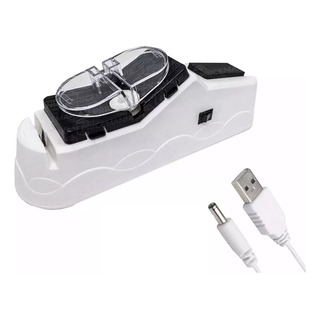 Afilador Multiuso Eléctrico Usb Para Cuchillo Cocina Blanco Afilador Multiuso Eléctrico Usb Para Cuchillo Cocina Blanco