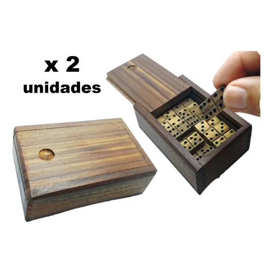 Juego Domino Artesanal De Bolsillo P/ Juego Regalo (2 Juegos