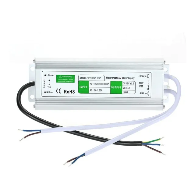 Balastra Fuente Poder 12v/100w/8.3a Transformador 10pzs Led