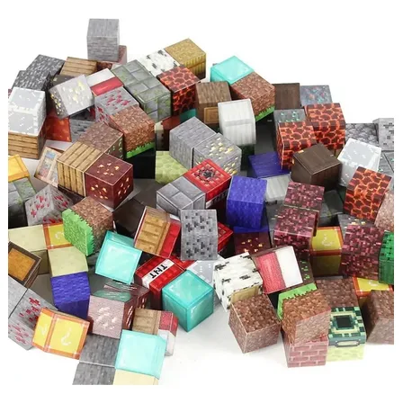 Set 50 Bloques Magnéticos Cubos Pixel Al Azar De 2 Cm