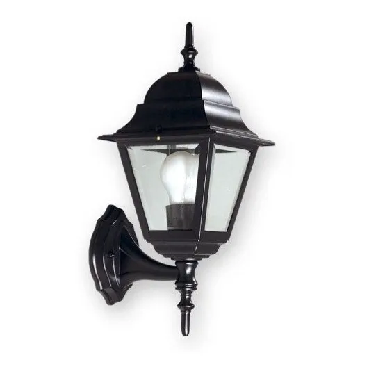 Lampara Farol Pared Para Exterior Negro