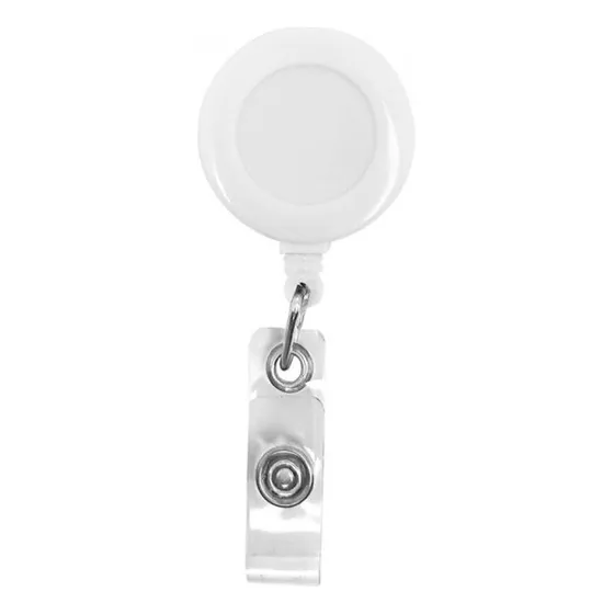 Yoyo Retráctil Porta Carnet Blanco X 10 Unidades