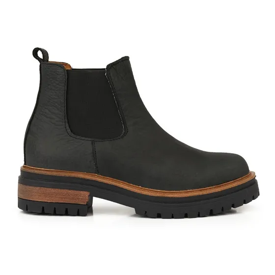 Bota Mujer Cuero Chelsea Botineta Borcego Briganti Zapato