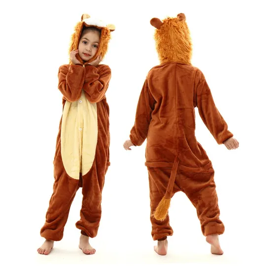 Pijama Enterito Plush Niño Niña León