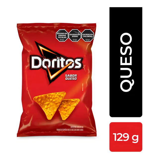 Doritos Queso X 129 Gr | Snacks Pepsico Picadas Cumpleaños