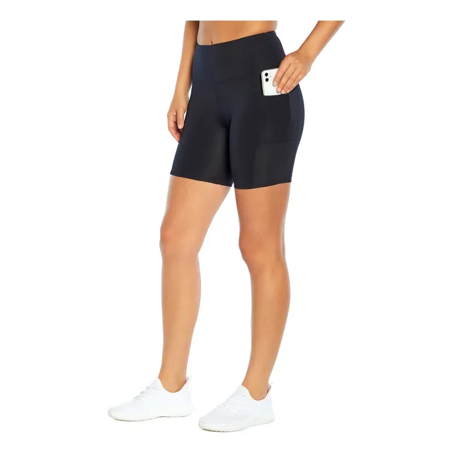 Bally Total Fitness Pantalon Corto Cintura Alta 7  Bolsillo