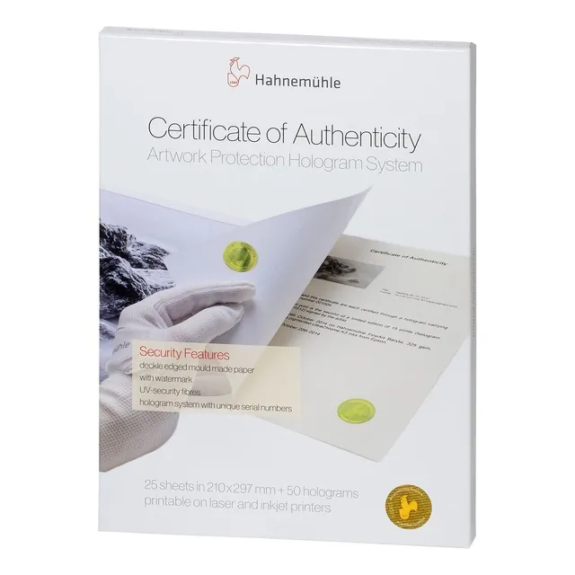 Certificados Hahnemühle 10640397 150g/m² 25 Hojas A4