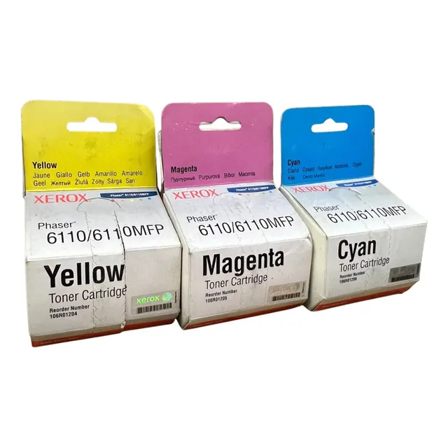 Paq 3 Pzas Toner Phaser 6110. Cyan / Mag / Yellow