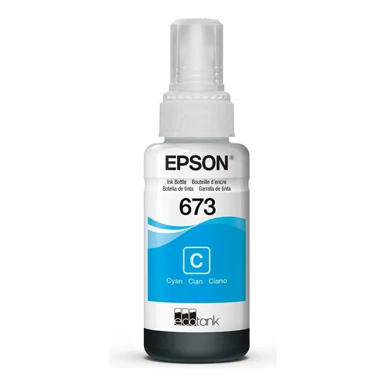 Botella De Tinta Epson Cyan T673