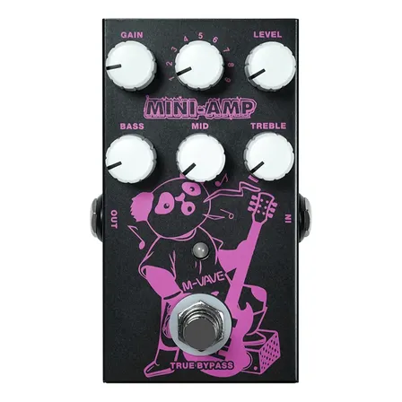 Pedal De Efeitos Para Guitarra M-vave - Mini-amp Rosa