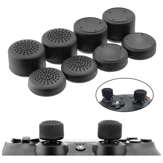 Kit 8 Grips Controle Ps4 Ps5 Extensores Analógicos Borracha