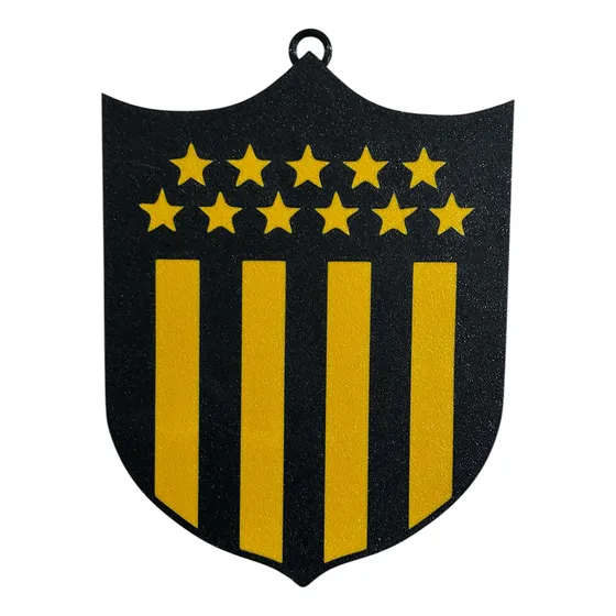 Escudo De Peñarol En 3d Para Colgar O Escritorio 25x25