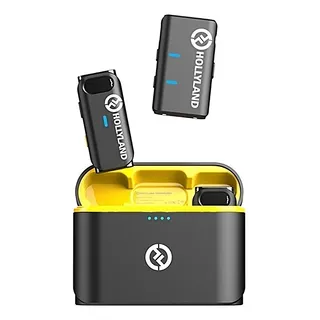 Sistema Microfone Lapela Sem Fio Hollyland Lark M1 Duo Para 2 Pessoas 2,4 Ghz Black Sistema Microfone Lapela Sem Fio Hollyland Lark M1 Duo Para 2 Pessoas 2,4 Ghz Black