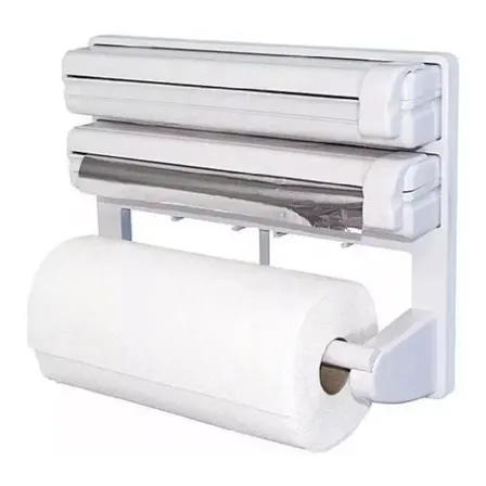 Dispensador Triple De Soporte De Papel Aluza Aluminio Nova