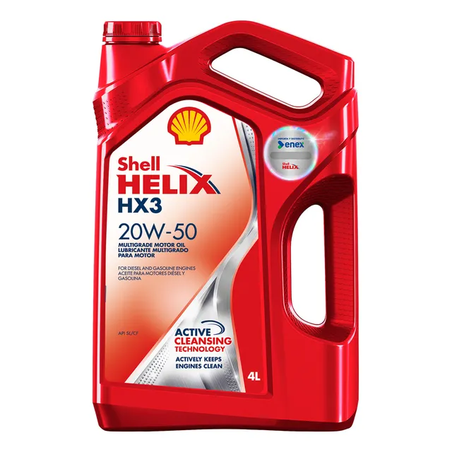 Aceite De Motor Shell Helix Hx3 20w50 Sl/cf 4 Litros