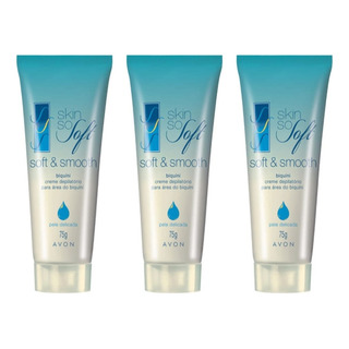 Kit 3 Creme Depilatório P/ Área Do Biquíni Skin So Soft Avon Kit 3 Creme Depilatório P/ Área Do Biquíni Skin So Soft Avon