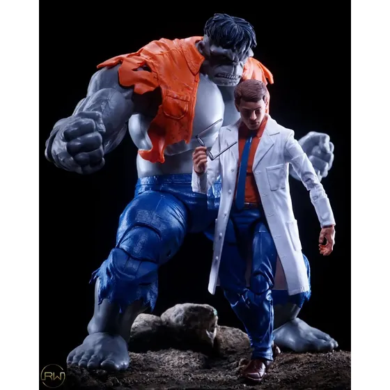 Hulk Gris Y Dr Bruce Banner, Nuevo Y Sellado, Marvel Legends