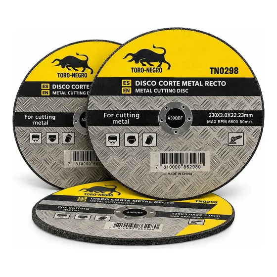 Disco De Corte 230 Mm X3mm Toro Negro 9 Pulgadas Color Amarillo/negro