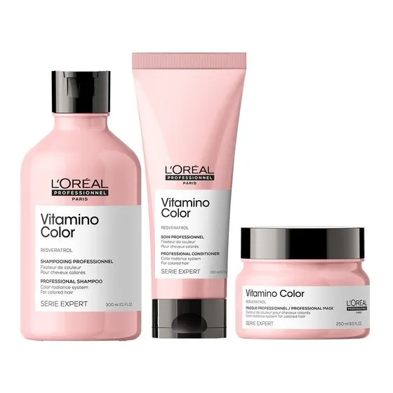 Pack Loreal Vitamino Color Shampoo, Acondicionador Y Máscara