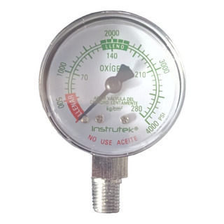 Manómetro Para Regulador De Oxígeno, 1.5pulgadas Diámetro Manómetro Para Regulador De Oxígeno, 1.5pulgadas Diámetro