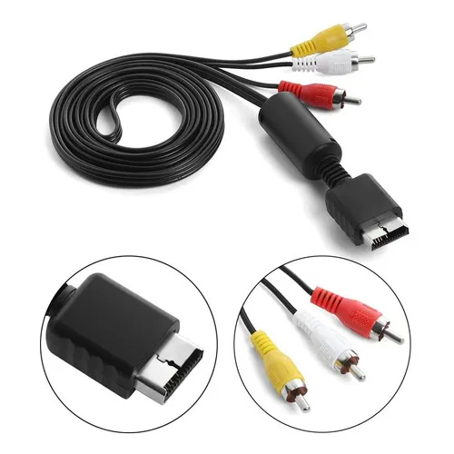 Cable Audio Video Rca PARA Playstation PS2 PS3 TV