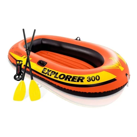 Bote Explorer 300 Intex Inflable Con Inflador Y Remos