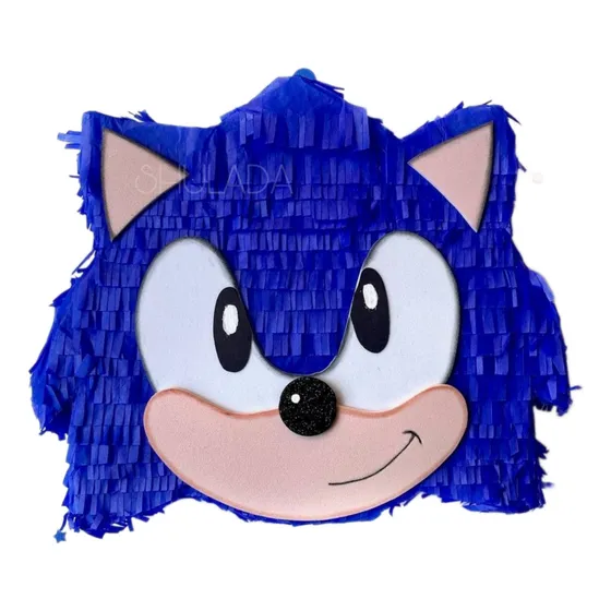 Juguete Sonic Mini Piñata Recuerdos Dulcero Sonic Decoración