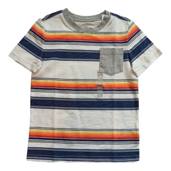 Camisa De Rayas Con Bolsillo