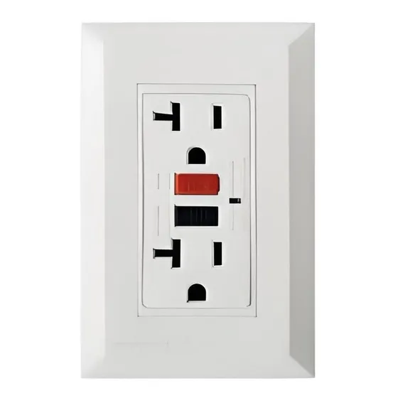 Tomacorriente Gfci 20a-125v Blanco Teclastar