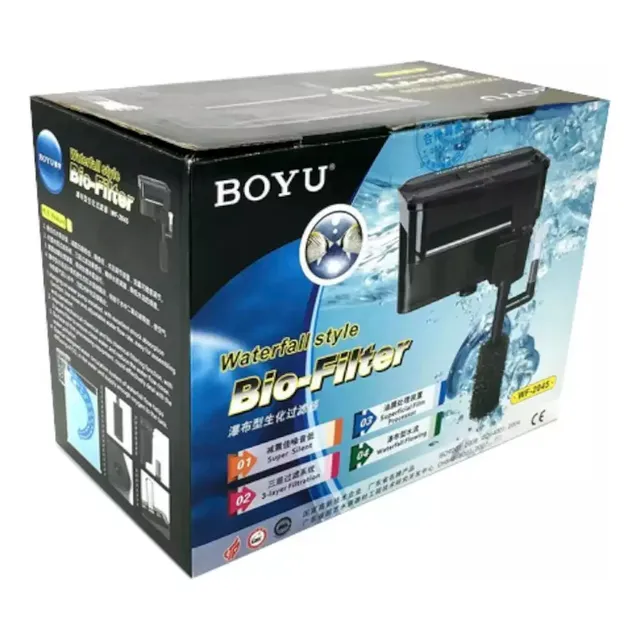 Boyu Wf-2045 Filtro Cascada Acuarios Peceras 75 A 125lt