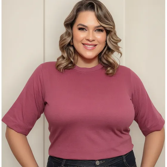 Camiseta Oversized Feminina Fernanda Lima 100% Algodão