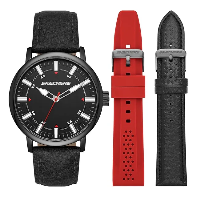 Skechers Reloj Para Hombre Y Pulsera  Set De Regalo