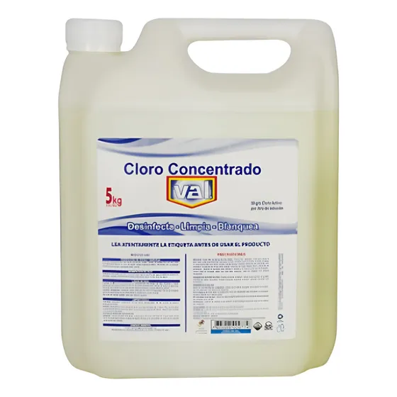 Cloro Concentrado Val Al 5% 5 Lts
