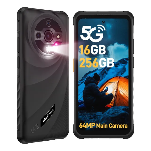 Ulefone Armor X31 Pro 5g Dual Sim Teléfono Resistente Android 14 Smartphone 6.56 16gb Ram 256gb Rom Cámara Nocturna 6050mah Nfc Negro
