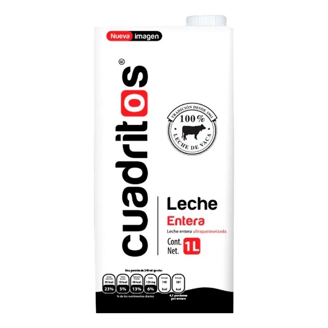 Leche Entera Cuadritos 1 Lt