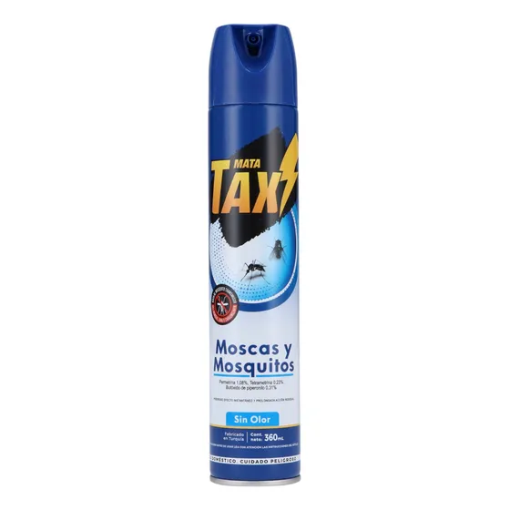 Spray Insecticida Tax Moscas Y Mosquitos Sin Olor 360ml