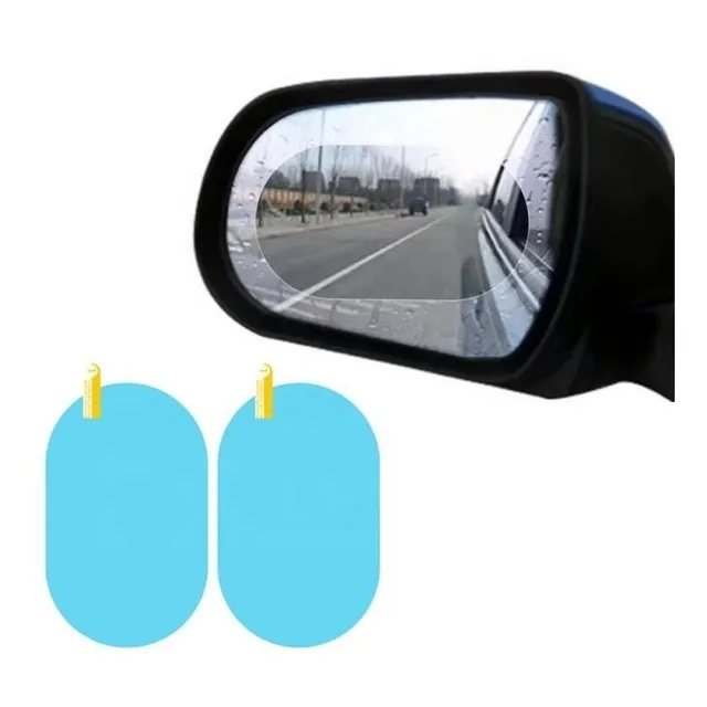 Kit Par Lamina Espejo Retrovisor Anti Lluvia 10x15
