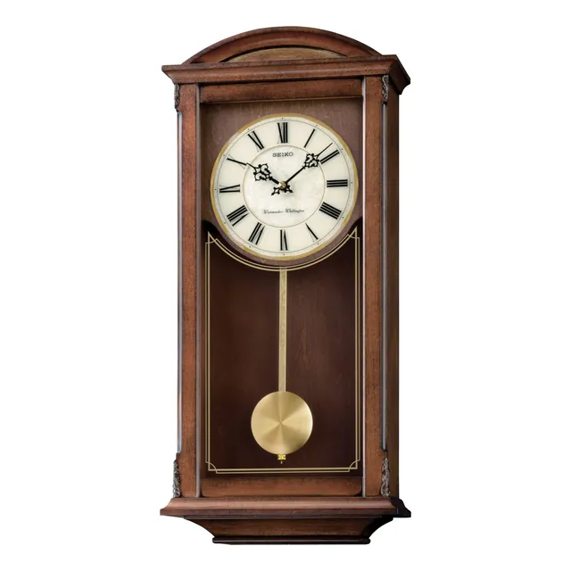 Reloj Pared Arqueado Pendulo Campanilla Dobl